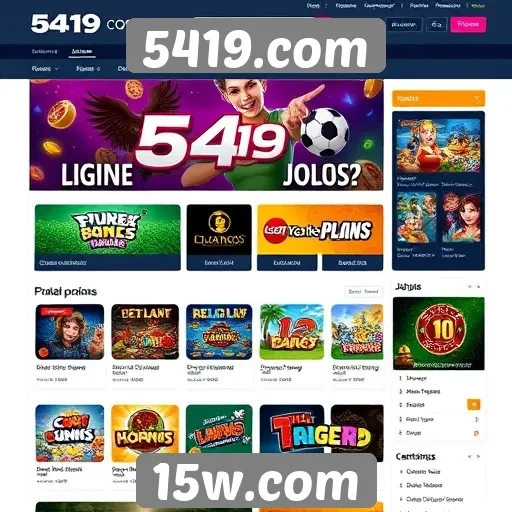 Avaliação das funcionalidades do site 5419.com